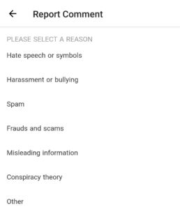 report a comment on Clapper