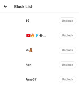 unblock someone on Clapper app