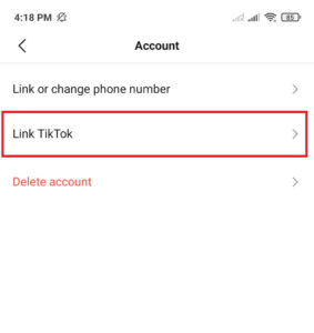 link TikTok with Lemon8 account