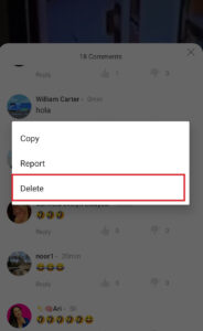 delete Clapper post comments